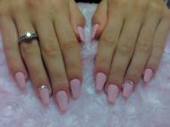 Babypink matt balerina Swarovskival 