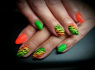 Best Nails - Neonos ombrés tigrises