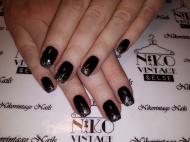 Best Nails - Fekete csillámmal