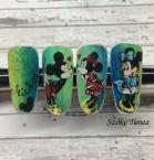 Mickey és Minnie sorozat zselé festés