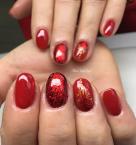 Vörös platnium foliaval