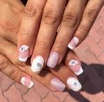 csipke zselével díszitve