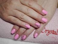 Pink köröm 