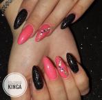 Neon pink és fekete