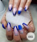 Best Nails - Kék francia és babyboomer