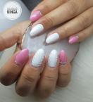 Best Nails - Fehér és pink körmök