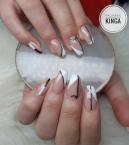 Best Nails - Fekete és fehér mintás körmök