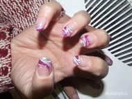 színes zselés köröm