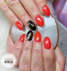 Best Nails - Piros és fekete mandula körmök