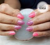 Best Nails - Csillámos pink és lila