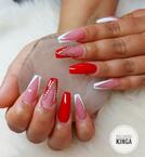 Best Nails - Fehér és piros francia