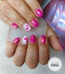 Best Nails - Pink körmök flamingóval