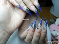 Stiletto csillámmal