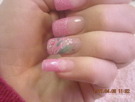 Rózsaszin szines virággal