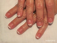 lenövésmentes francia körömerősítés