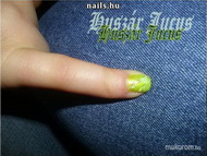 Tűvel húzott minta gyakorlása