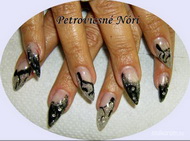 fekete ezüst kövekkel