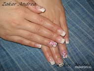 Francia festett virággal