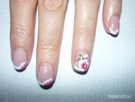 zselés akril virággal