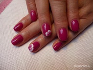 Pink virággal