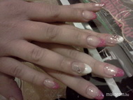 pink zselés csillámos