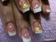 Akril virág és beépített jégfólia