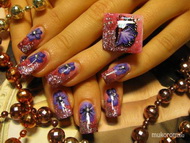 zselés gyűrűvel akrillal diszítve 