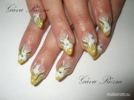 Tussal és porcival díszítve