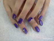 Lila zselé swarovskival