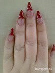 Best Nails - hegyes bordó