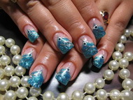 irizáló zselés kavicsos