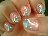 saját körömre zselé jégfóliával 