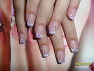 Zselés műköröm törtkagylóval