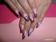 Akril díszítéssel