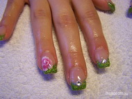 Koszorúslány köröm Alexának