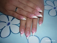 fehér fr rózsaszín csillámmal