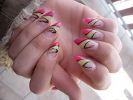 rózsaszín sárgával kombinálva