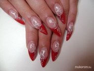 kérésre tipes piros opálzselés köröm