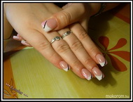 fehér francia rózsaszínnel