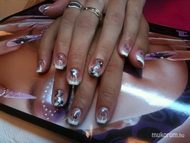 Gl Francia akril díszítéssel