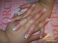 körömágyhosszabbított épített