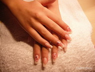 Akril és kő díszitéssel