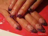 Best Nails - lila fekete