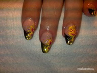 Fekete sárga one move virágokkal