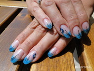 Kék csillámos Anitámnak