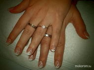 Saját köröm zselés franciával