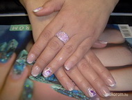 Csillis akrilos kissé kerekítve