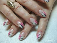 rózsaszin fehér csikos Dia