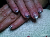 ezüst grafit Ibolyának pici diszitéssel