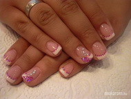 rózsaszín flitteres